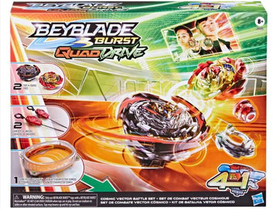 BEYBLADE QUAD DRIVE COSMIC VECTOR BATTLE SET - Toyworld Frankston