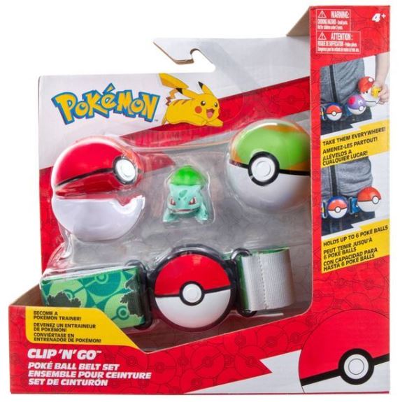 POKEMON CLIP AND GO WAVE 1 BELT - BULBASAUR - Toyworld Frankston