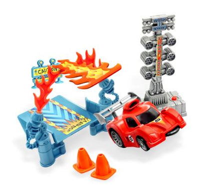 BUMPER CARS - STUNT RAMP SET WITH LIGHTS AND SOUNDS