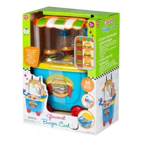 PLAYGO GOURMET BURGER CART - Toyworld Frankston