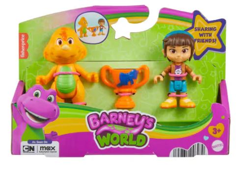 BARNEY'S WORLD BILLY THE DINOSAUR AND MEL FIGURE PACK