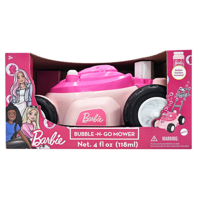 BARBIE BUBBLE & GO MOWER & BUBBLE SOLUTION 118 ML - Toyworld Frankston