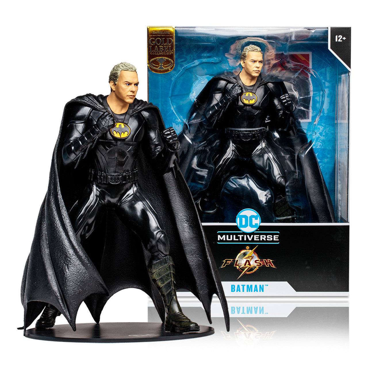 DC 12 INCH - THE FLASH - BATMAN - MICHAEL KEATON UNMASKED - Toyworld Frankston