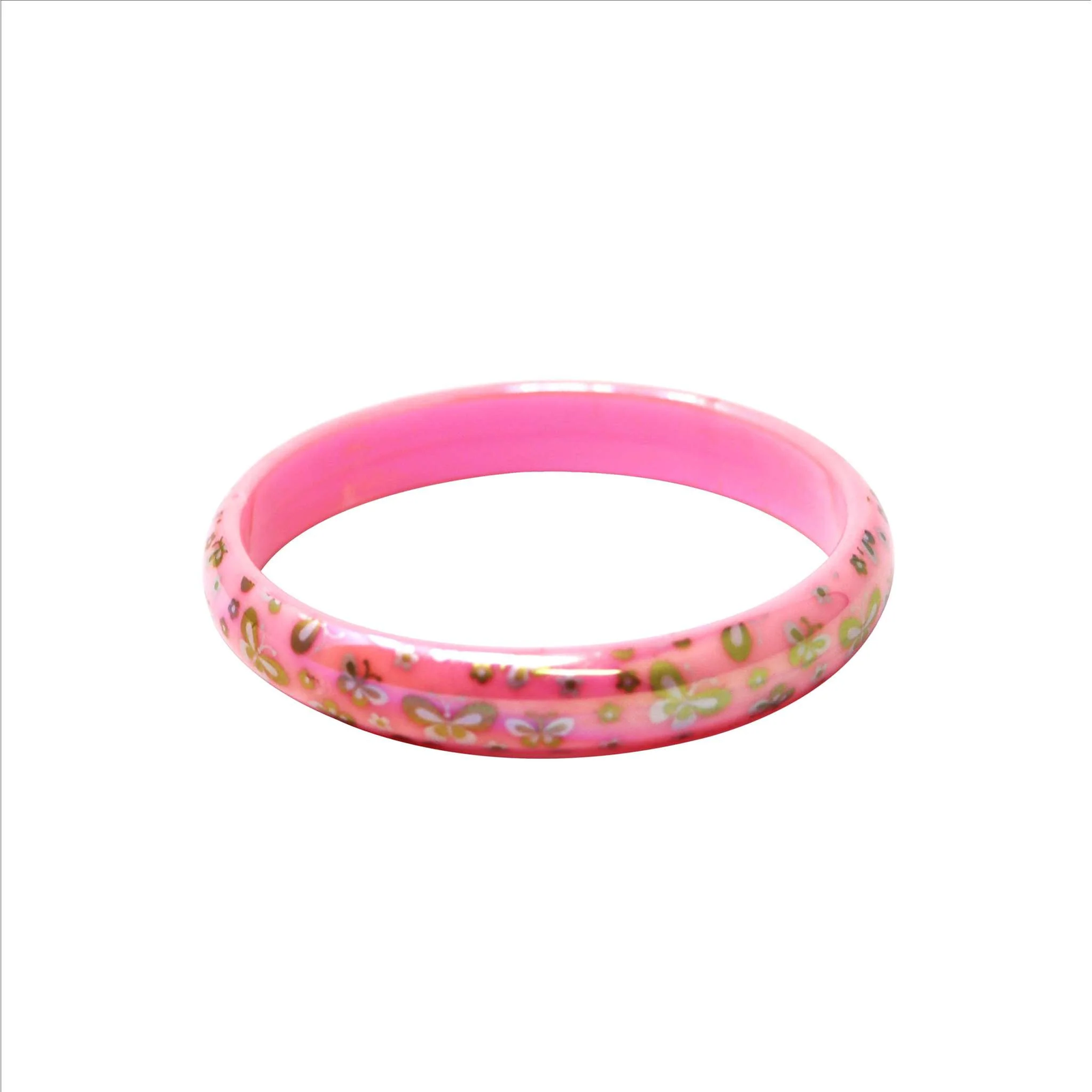 PINK POPPY BUTTERFLY SHIMMER BANGLE - Toyworld Frankston