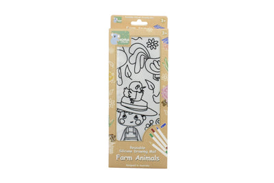 KOALA DREAM REUSABLE SILICONE DRAWING MAT - FARM ANIMALS