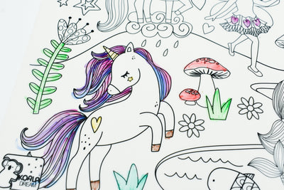 KOALA DREAM REUSABLE SILICONE DRAWING MAT - ENCHANTED KINGDOM