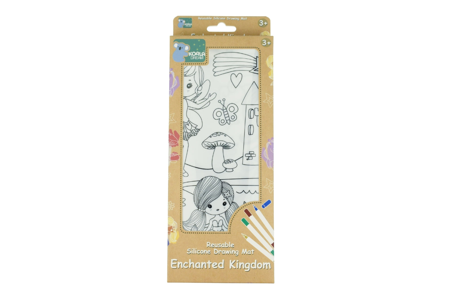 KOALA DREAM REUSABLE SILICONE DRAWING MAT - ENCHANTED KINGDOM