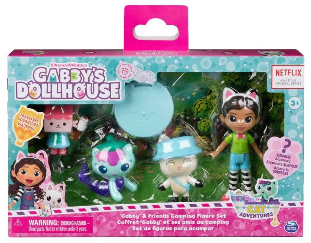 GABBYS DOLLHOUSE - GABBY AND FRIENDS CAMPING FIGURES - Toyworld Frankston