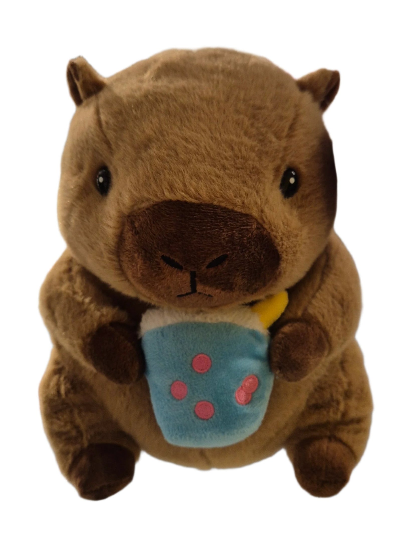 Brown plush toy resembling a beaver