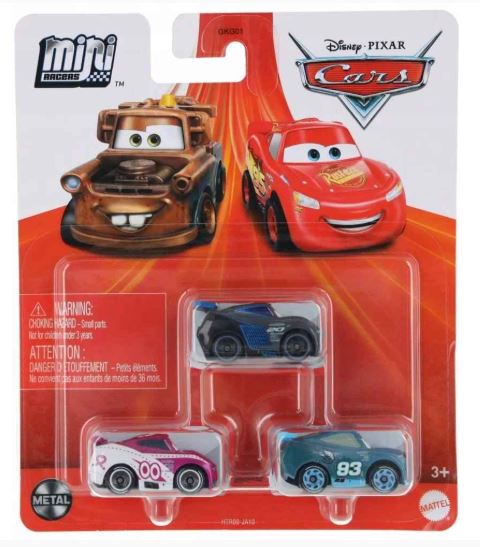 Disney / Pixar Cars On The Road Die Cast Metal Mini  3-Pack - Toyworld Frankston