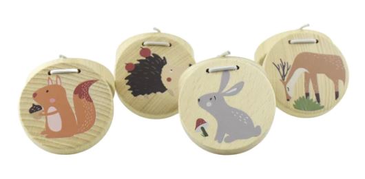 CALM AND BREEZY WOODLAND WOODEN CASTANET - Toyworld Frankston