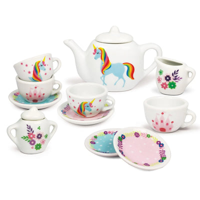 UNICORN PORCELAIN TEA SET 13PC - Toyworld Frankston
