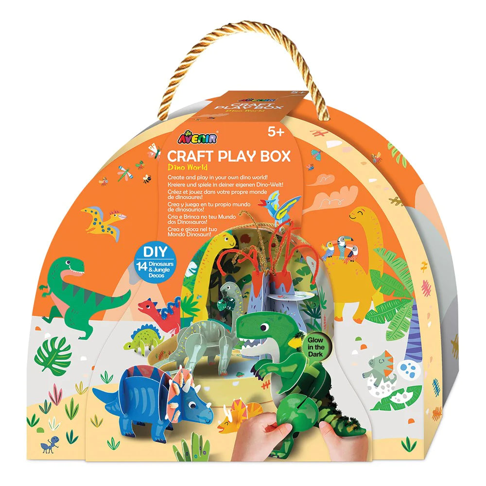 AVENIR - CRAFT PLAY BOX - DINO WORLD - Toyworld Frankston