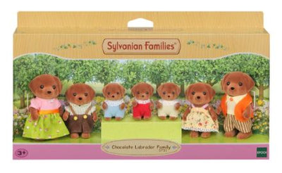 SYLVANIAN FAMILIES- CHOCOLATE LABRADOR FAMILY - Toyworld Frankston