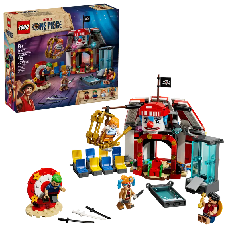 LEGO ONE PIECE 75637 BUGGY THE CLOWN'S CIRCUS TENT - Toyworld Frankston
