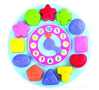 PLAYGO  - SORT O CLOCK 13PC - Toyworld Frankston