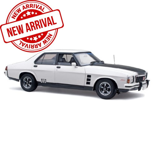 CLASSIC CARLECTABLES 1:18 HOLDEN HX MONARO GTS SEDAN - COTILLION WHITE - Toyworld Frankston