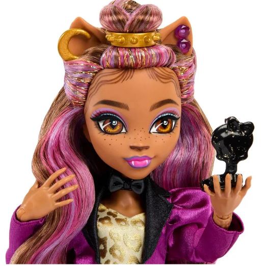 MONSTER HIGH  CLAWDEEN WOLF IN  MONSTER BALL PARTY DRESS