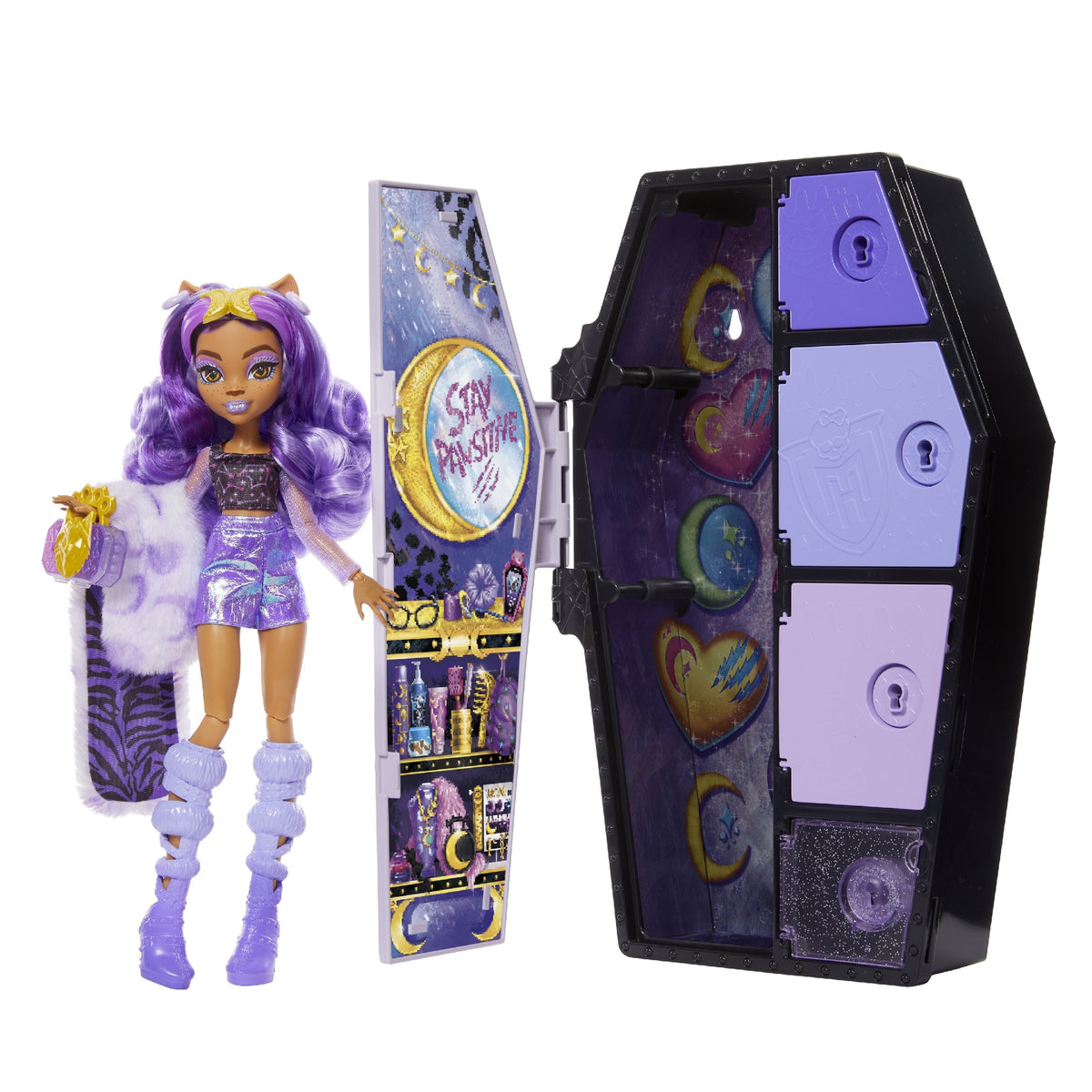 MONSTER HIGH - SKULLTIMATE SECRETS - CLAWDEEN WOLF FASHION FIGURE SERIES 2 - FEAR IDESCENT
