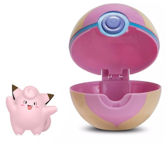 POKEMON CLIP AND GO - HEAL POKEBALL CLEFAIRY - Toyworld Frankston