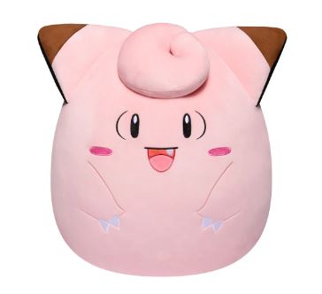 SQUISHMALLOWS - POKEMON 10 INCH PLUSH - CLEFAIRY - Toyworld Frankston
