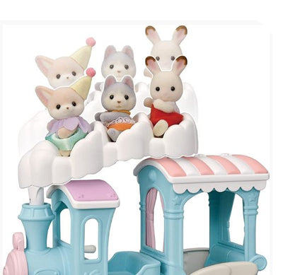 SYLVANIAN FAMILIES - FLOATING CLOUD RAINBOW TRAIN PLAYSET - Toyworld Frankston