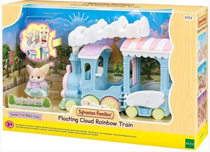 SYLVANIAN FAMILIES - FLOATING CLOUD RAINBOW TRAIN PLAYSET - Toyworld Frankston