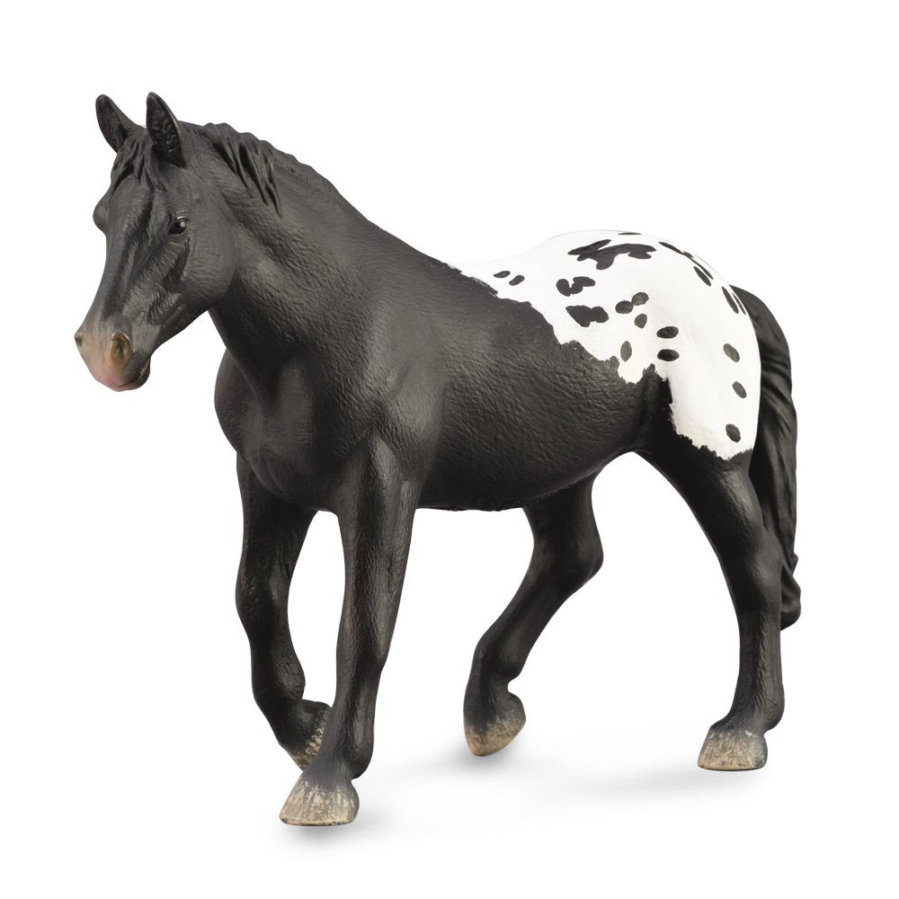 COLLECTA - SUGARBUSH DRAFT MARE - BLACK BLANKET WITH SPOTS - Toyworld Frankston