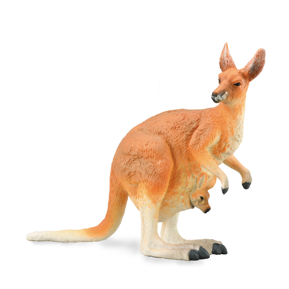 COLLECTA - RED KANGAROO - FEMALE WITH JOEY - Toyworld Frankston