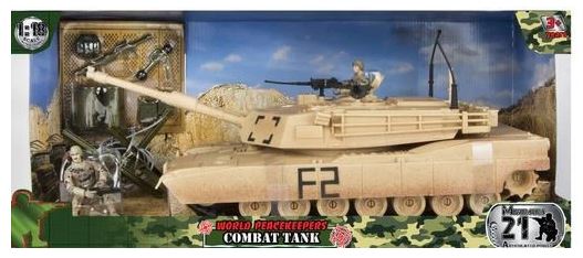 WORLD PEACEKEEPERS 1:18 COMBAT TANK - Toyworld Frankston