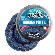CRAZY AARON'S PUTTY MINI COLOUR SHOCK - CORAL REEF - Toyworld Frankston