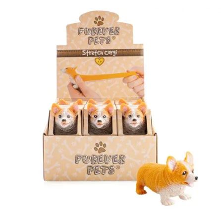 PULLIE PAL -  STRETCH CORGI SENSORY TOY - Toyworld Frankston