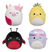 SQUISHMALLOWS - MICROMALLOWS 2.5 INCH 4 PACK - COW