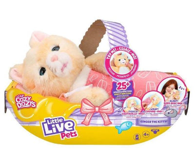 LITTLE LIVE PETS COZY DOZYS - GINGER THE KITTY - Toyworld Frankston