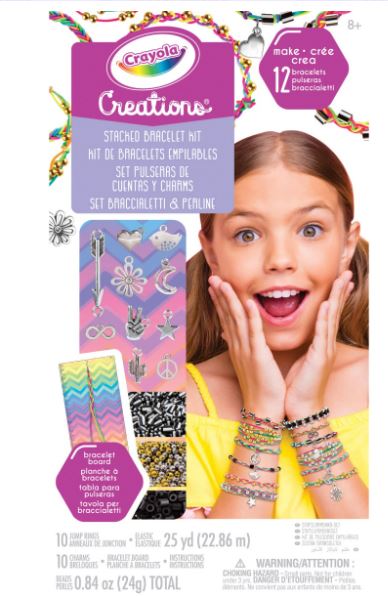CRAYOLA CREATIONS - STACKED BRACELET KIT - Toyworld Frankston