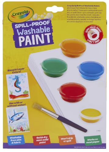 CRAYOLA SPILL PROOF WASHABLE PAINT - Toyworld Frankston