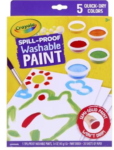 CRAYOLA SPILL PROOF WASHABLE PAINT - Toyworld Frankston