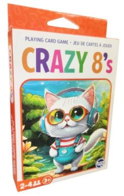 PLAYING CARD GAME - CRAZY 8'S - Toyworld Frankston