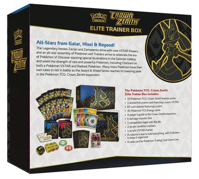 POKEMON TCG CROWN ZENITH ELITE TRAINER BOX - Toyworld Frankston