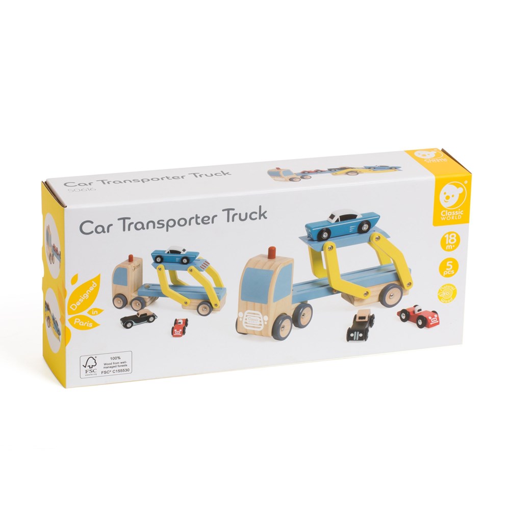 CLASSIC WORLD CAR TRANSPORTER TRUCK - Toyworld Frankston