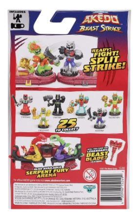 AKEDO BEAST STRIKE MINI BATTLING ACTION WARRIORS - CYBERSNAKE - Toyworld Frankston