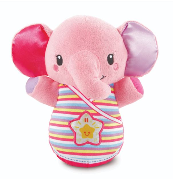 SNOOZE & SOOTHE ELEPHANT PINK - Toyworld Frankston