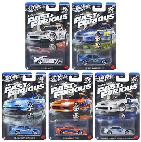 HOT WHEELS FAST & FURIOUS GRAPHIC REMIX - FULL SET