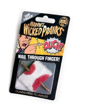 MARVINS WICKED PRANKS - NAIL THROUGH FINGER - Toyworld Frankston