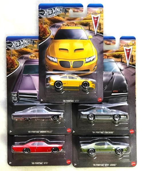 HOT WHEELS PONTIAC COLLECTION - FULL SET - Toyworld Frankston