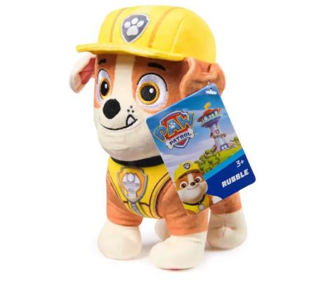 PAW PATROL 7 INCH PLUSH - RUBBLE - Toyworld Frankston