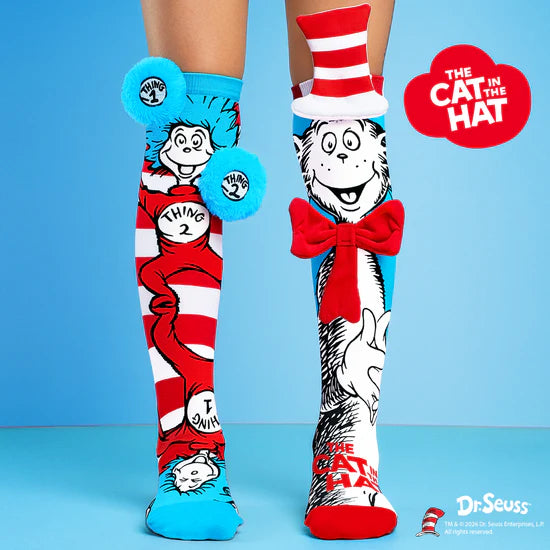 MADMIA - CAT IN THE HAT SOCKS 6-99 YRS - Toyworld Frankston