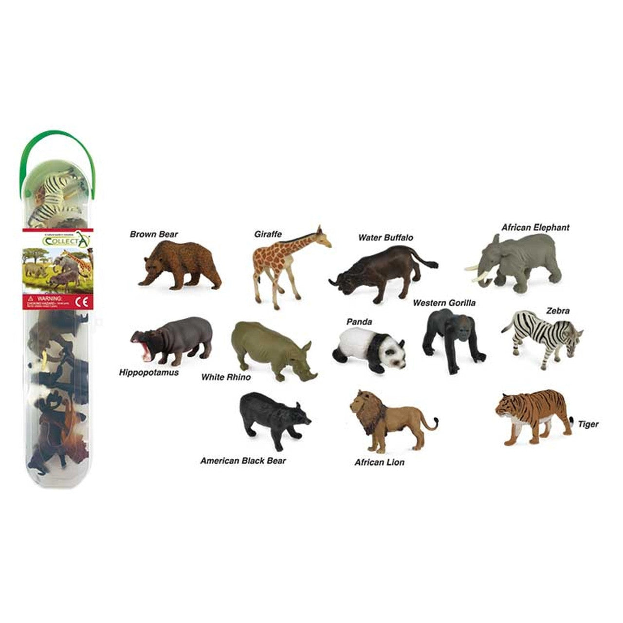 COLLECTA- WILDLIFE A 12 PIECE SET (TUBE) - Toyworld Frankston