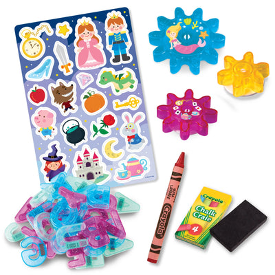 CRAYOLA READY TO PLAY DOUBLE SIDED BOARD AND STORYBOOK MAGNETIC PLAYSET - Toyworld Frankston