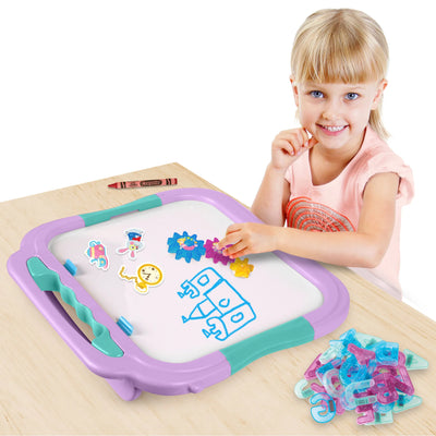 CRAYOLA READY TO PLAY DOUBLE SIDED BOARD AND STORYBOOK MAGNETIC PLAYSET - Toyworld Frankston